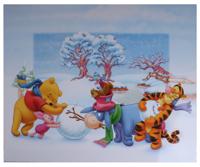 Disney poster Winnie sneeuwpop junior 50x40 cm papier
