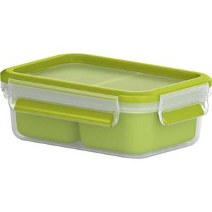 Emsa Clip & Go Snackbox 0,55L lunchbox met 2 extra inzetstukken