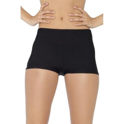 Verkleed hotpants - zwart - dames - Maat S/M - strak broekje
