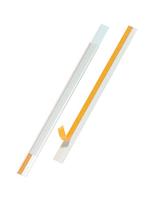 Durable 803919 Scanfix etikethouder, inclusief labels, 1000 x 40 mm, transparant, 25 stuks.