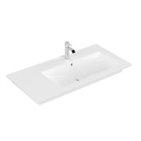 Villeroy & Boch Venticello Wastafel - 100x50cm - kom re. 1 kraangat - ceramic plus - wit 4134R1R1 - thumbnail