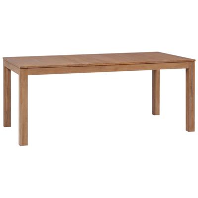 vidaXL Eettafel 180x90x76 cm teakhout met natuurlijke afwerking vidaXL Eettafel 180x90x76 cm teakhout met natuurlijke afwerking