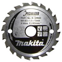 Makita SPECIALIZED B-32932 Hardmetaal-cirkelzaagblad 85 x 15 x 0.7 mm Aantal tanden: 20 1 stuk(s) - thumbnail