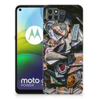 Motorola Moto G9 Power Siliconen Hoesje met foto Badges - thumbnail