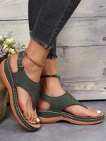 Plain Casual Slide Sandals