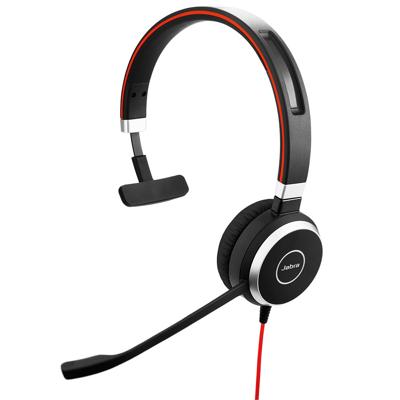 Jabra Evolve 40 UC Mono Headset Hoofdband Zwart Jabra Evolve 40 UC Mono Headset Hoofdband Zwart