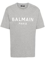 Balmain t-shirt en coton à logo imprimé - Gris - thumbnail