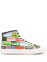 Kenzo baskets montantes à logo imprimé - Vert - thumbnail