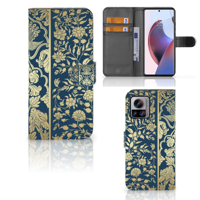 Motorola Edge 30 Ultra Hoesje Beige Flowers - thumbnail