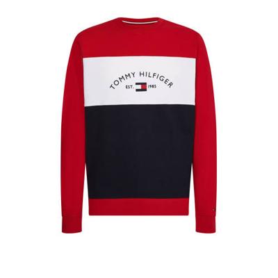 Tommy Hilfiger sweater met logo rood/wit/blauw