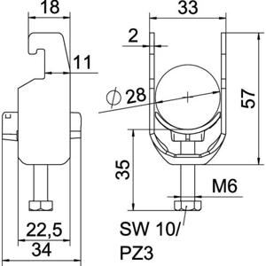 OBO Bettermann 1186722 Beugelklem 1 stuk(s)