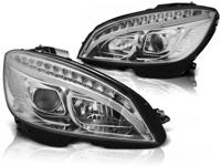 Tuning-Tec Koplampen met parkeerlicht MERCEDES W204 07-10 CHROOM