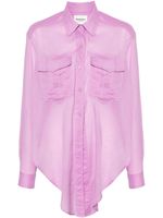 MARANT ÉTOILE chemise Nath à design asymétrique - Violet - thumbnail