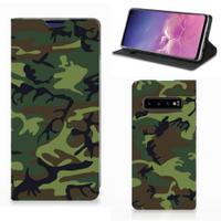 Samsung Galaxy S10 Hoesje met Magneet Army Dark