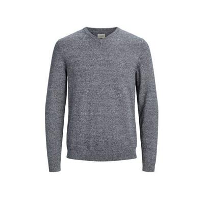 JACK & JONES ESSENTIALS trui JJEBASIC grijsblauw