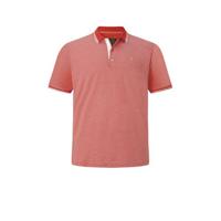 Charles Colby regular fit polo Earl NICHOLAS Plus Size met contrastbies oranje