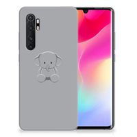 Xiaomi Mi Note 10 Lite Telefoonhoesje met Naam Grijs Baby Olifant