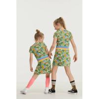 De Zoete Zusjes by Wehkamp jurk met all over jungle print groen/geel/blauw