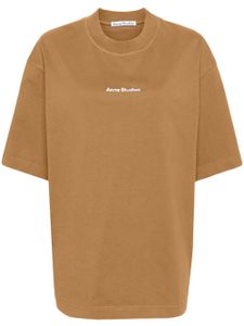 Acne Studios t-shirt en coton à logo imprimé - Marron