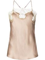 Gilda & Pearl Gina silk camisole top - Tons neutres