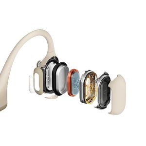 Shokz OpenRun Pro Headset Draadloos Neckband Oproepen/muziek Bluetooth Beige