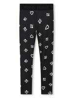 HUGO KIDS Legging met logoprint - Zwart