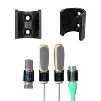 StealthMounts Uni Mounts 5 Pack | Uni Mount voor krijtmarkers/schroevendraaiers/USB-lithiumbatterijen | Zwart - 5 Pack | Gemaakt in het Verenigd Koninkrijk
