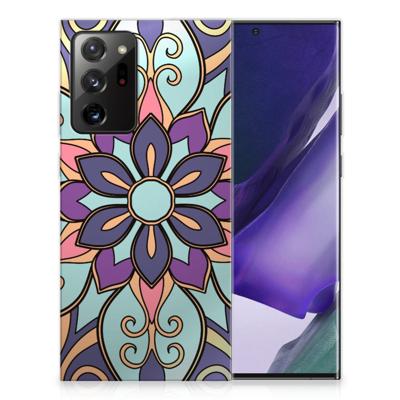 Samsung Galaxy Note20 Ultra TPU Case Purple Flower Samsung Galaxy Note20 Ultra TPU Case Purple Flower