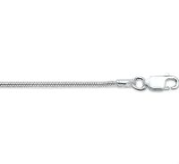 Ketting Slangschakel rond zilver 1,6 mm 40 cm