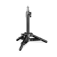 Walimex pro Lampstatief 40 cm -compact licht mini lichtstatief lampstatief, hoogte max. 42 cm, 2,5 kg draagvermogen, aluminium, gewicht slechts 335 g, voor fotografie studio outdoor