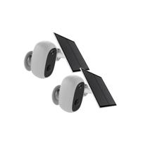 2X Draadloze outdoor WiFi camera met zonnepaneel