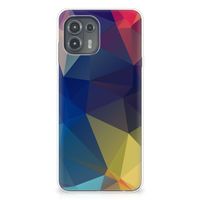 Motorola Edge 20 Lite TPU Hoesje Polygon Dark - thumbnail