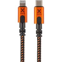 Xtreme USB-C to Lightning cable (1,5m) - Zwart/Oranje