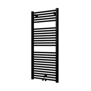 Designradiator Plieger Palmyra 580 Watt Midden- of Zijaansluiting 117,5x50 cm Zwart