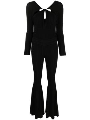Antonino Valenti Uitgesneden jumpsuit - Zwart