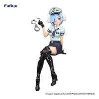 Re:Zero Starting Life In Another World Noodle Stopper PVC Statue Rem Police Officer Cap With Dog Ears 14 Cm