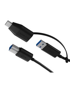 ICY BOX IB-CB032 USB-kabel USB 3.2 Gen 1 (3.1 Gen 1) 1 m USB B USB A Zwart