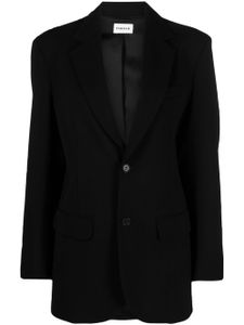 P.A.R.O.S.H. blazer en laine vierge à simple boutonnage - Noir