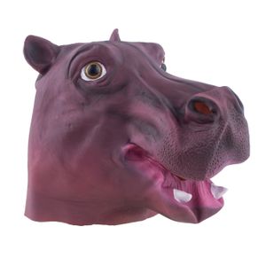 Dierenmasker/verkleed masker - Nijlpaard - latex - volwassenen