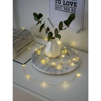 Konstsmide 1461-180 Micro-lichtketting Binnen werkt op batterijen Aantal lampen 40 LED Warmwit Verlichte lengte: 3.9 m Timer - thumbnail