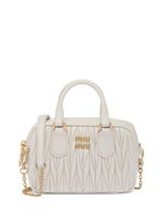 Miu Miu mini sac cabas Matelassé - Blanc - thumbnail