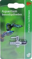 Boon Luchtkraan Metaal 1-Weg voor 4/6mm Slangen - Precies & Duurzaam voor Zoet/Zoutwater Aquariums - thumbnail