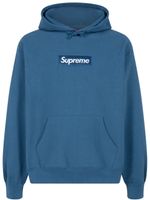 Supreme hoodie Box Logo en coton - Bleu