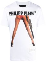 Philipp Plein t-shirt à logo imprimé - Blanc