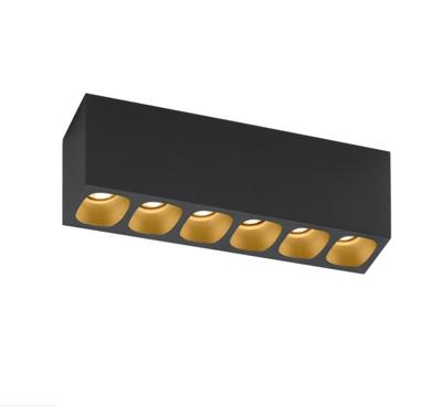 Wever & Ducre - Pirro Surface 6.0 Spots Zwart / Goud