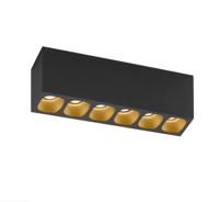 Wever & Ducre - Pirro Surface 6.0 Spots Zwart / Goud