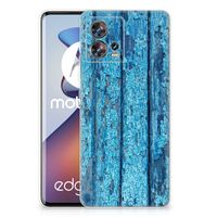 Motorola Edge 30 Fusion Bumper Hoesje Wood Blue