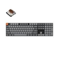 Keychron K5 Max Ultra-Slim Wireless Mechanisch Toetsenbord, QMK/VIA Programmeerbaar, 3-Modus Bluetooth/2.4 GHz/Draadloos met RGB LED, Low Profile Gateron Brown Switch Hot-Swap, PBT Keycaps