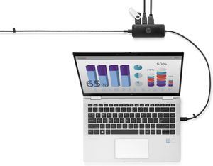 HP Travel Hub G2 USB-C dockingstation Geschikt voor merk: HP Chromebook, Elitebook, ProBook, Pro