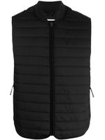 Calvin Klein gilet zippé à patch logo - Noir